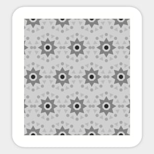 Grey flower seamless pattern print Sticker